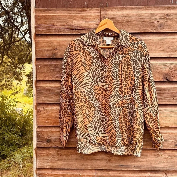 Vintage  Silk Road Blouse - 100%Silk - S - Picture 1 of 9